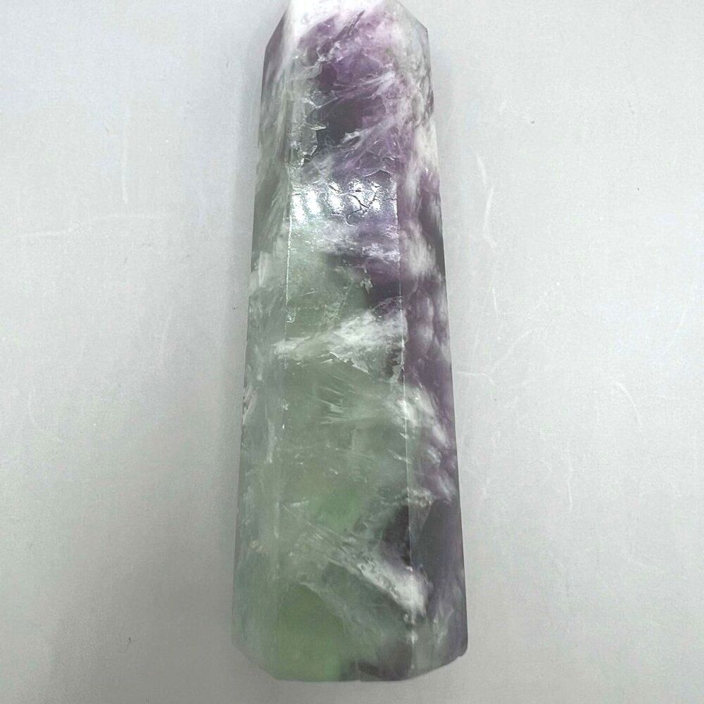 Snowflake/Feather Fluorite Point - Picture 3 of 9